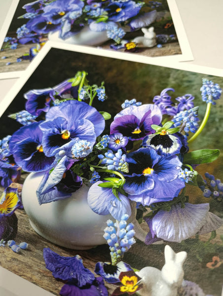Pansies, Muscari & Forget-Me-Nots